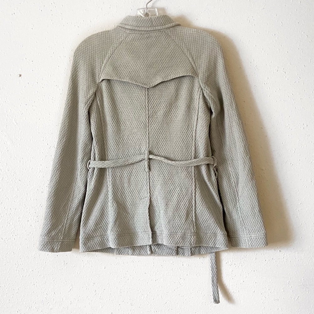 Herno Collared Knit Textured Button Jacket - image 4